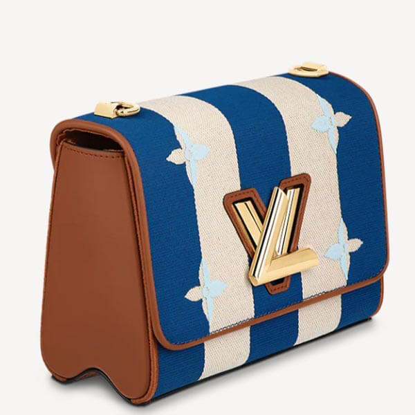 【ルイヴィトン】☆ショルダーバッグ ストライプスーパーコピー青☆M57659